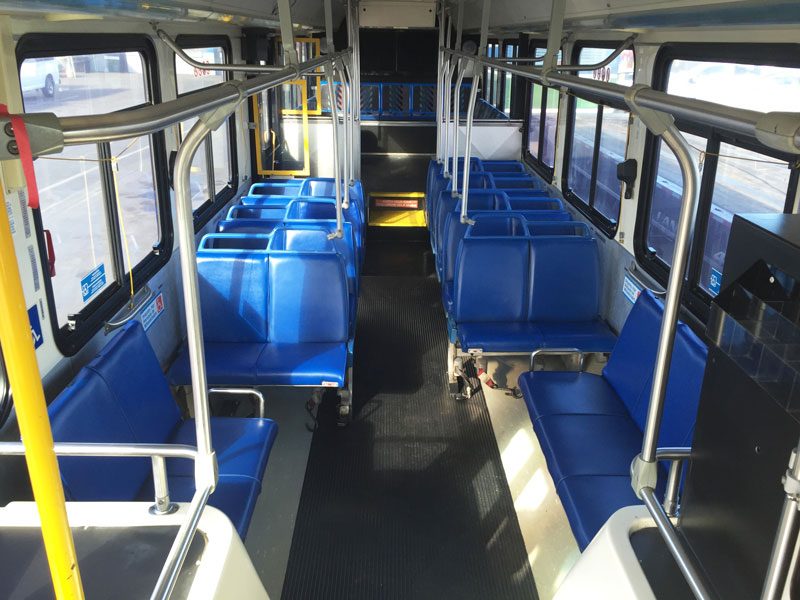 2001 40ft New Flyer C-40LF CNG interior view