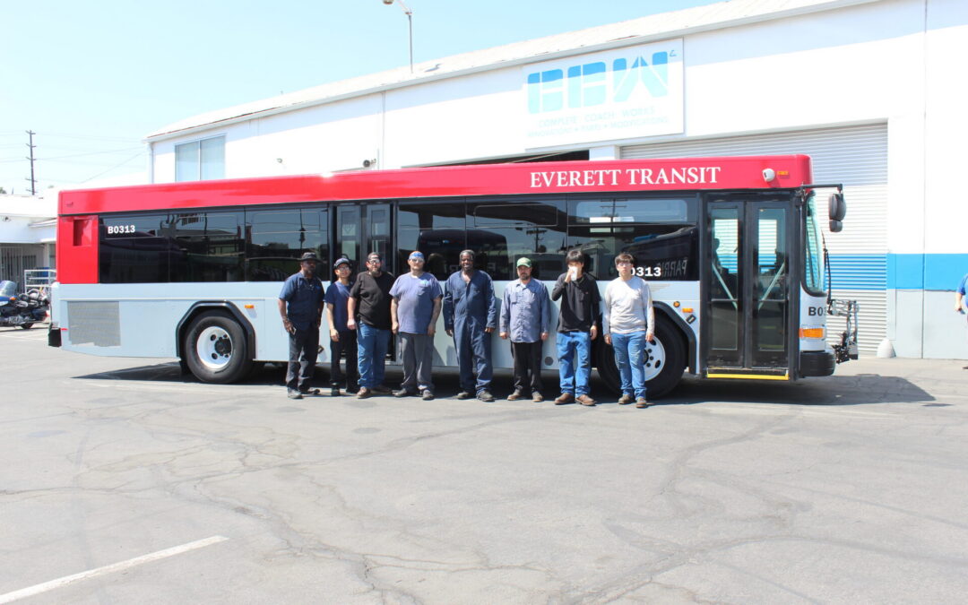 Complete Coach Works Delivers Five Refurbished Buses to Everett Transit