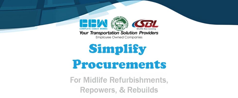 An Easier Procurement Path for Bus Refurbishments